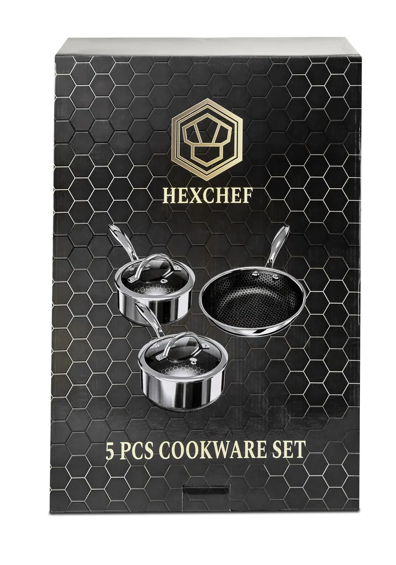 HexChef 5 PCS cookware set gift box